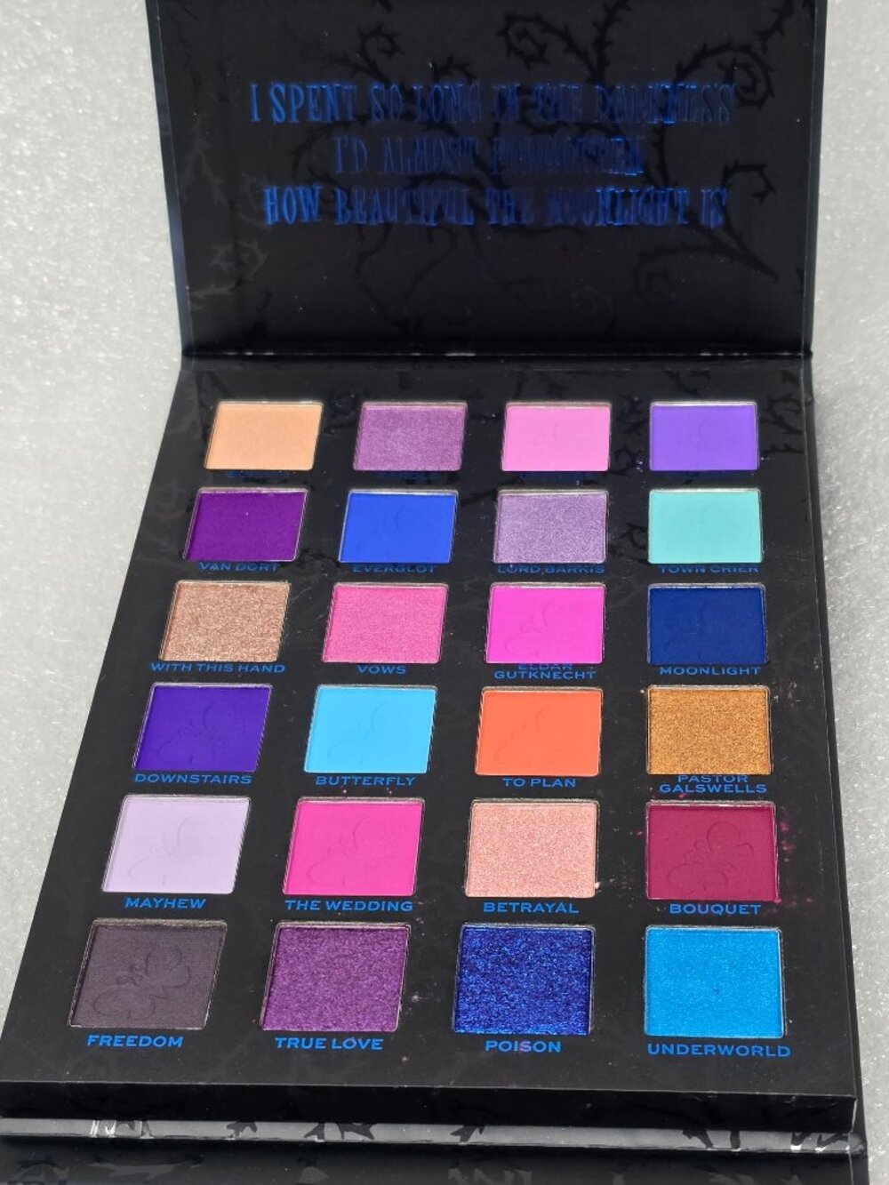 Revolution X Corpse Bride Eyeshadow Palette 24 Shades Tim Burton Collaboration